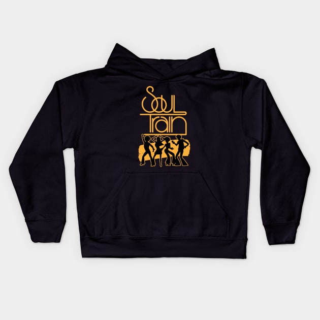 dance soul train Kids Hoodie by NelsonPR